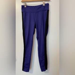 Purple and Black Jockey Leggings - Small